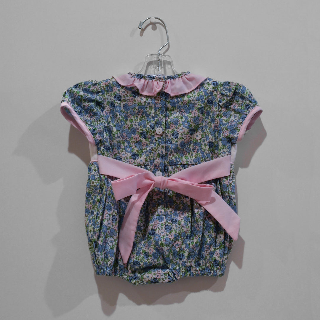 Knit Pink Bows - Custom Ellie Bubble 3M