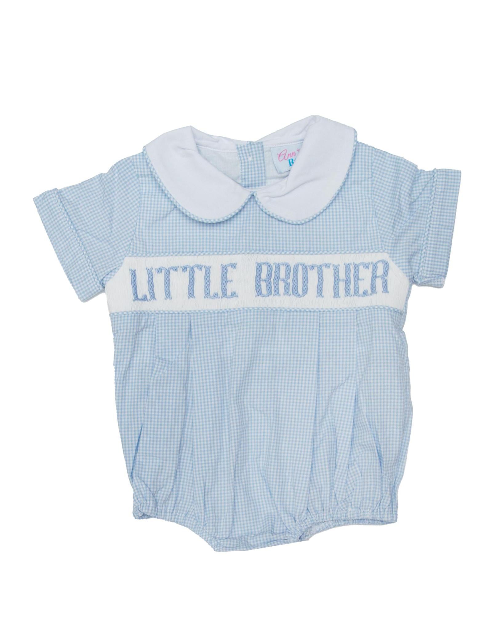 Little Brother - Blue Gingham Henry Bubble