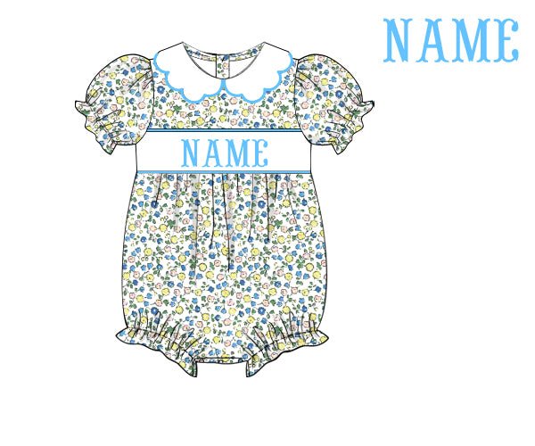 Fancy Floral - Custom Becky Bubble - Ann + Reeves Kids