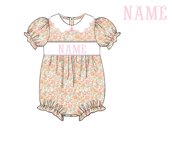 Floral Fun - Custom Becky Bubble - Ann + Reeves Kids