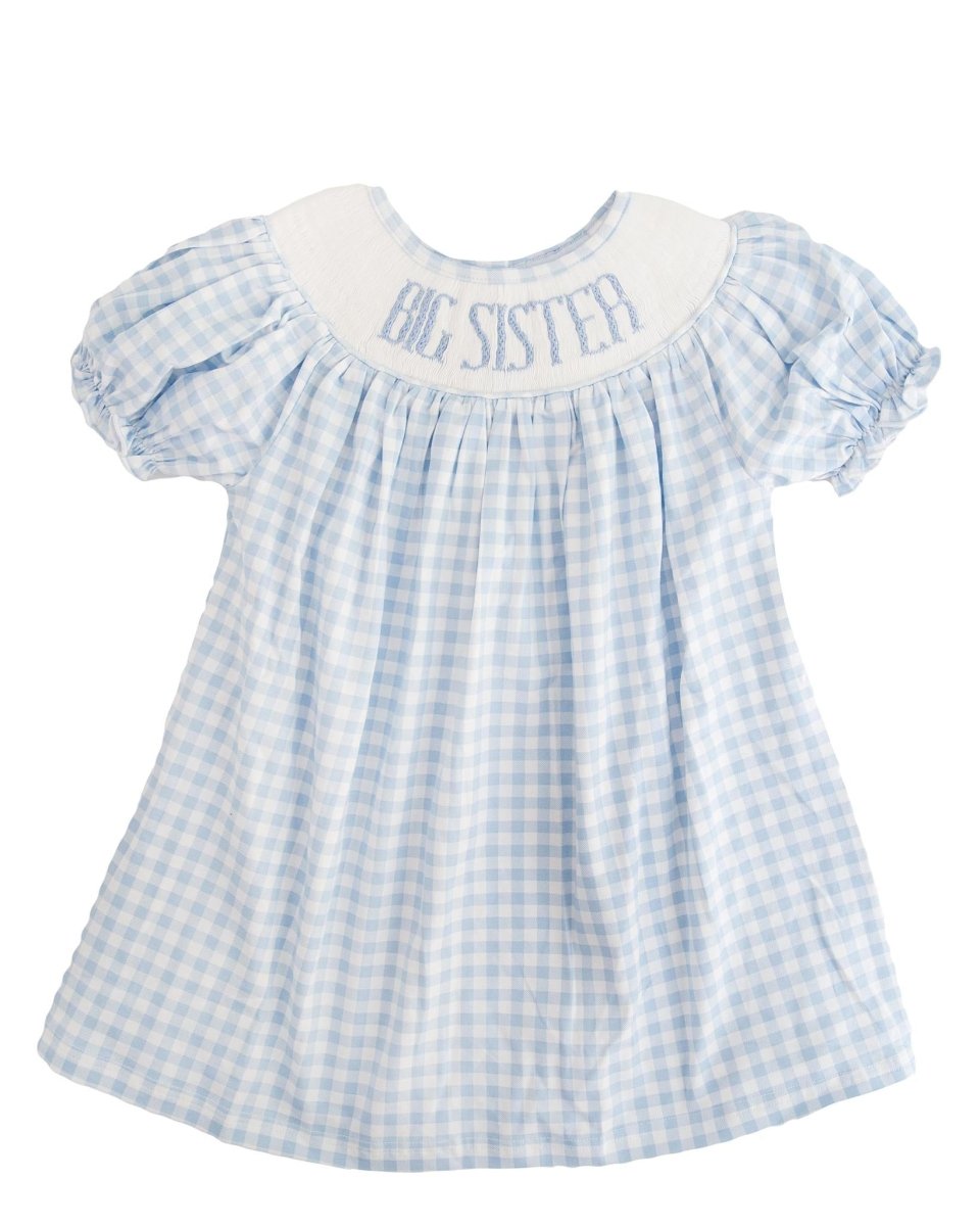 Knit Blue Gingham - Custom Emmie Dress - Ann + Reeves Kids