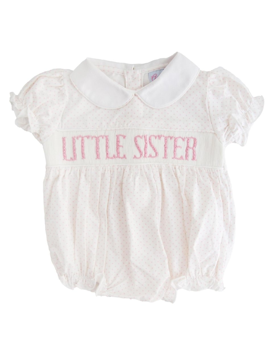 Knit Pink Dot - Custom Ellie Bubble - Ann + Reeves Kids
