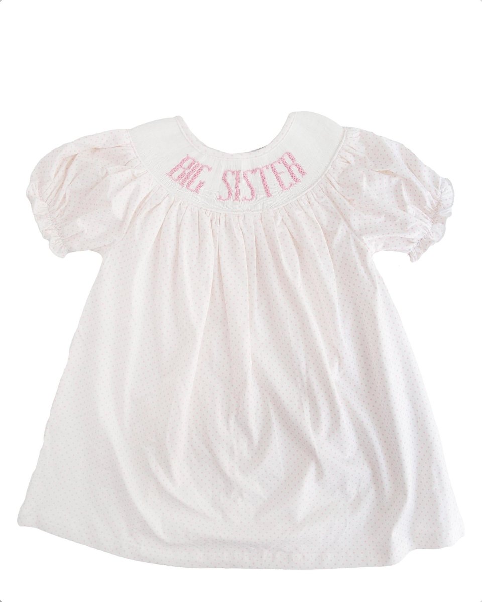 Knit Pink Dot - Custom Emmie Dress - Ann + Reeves Kids