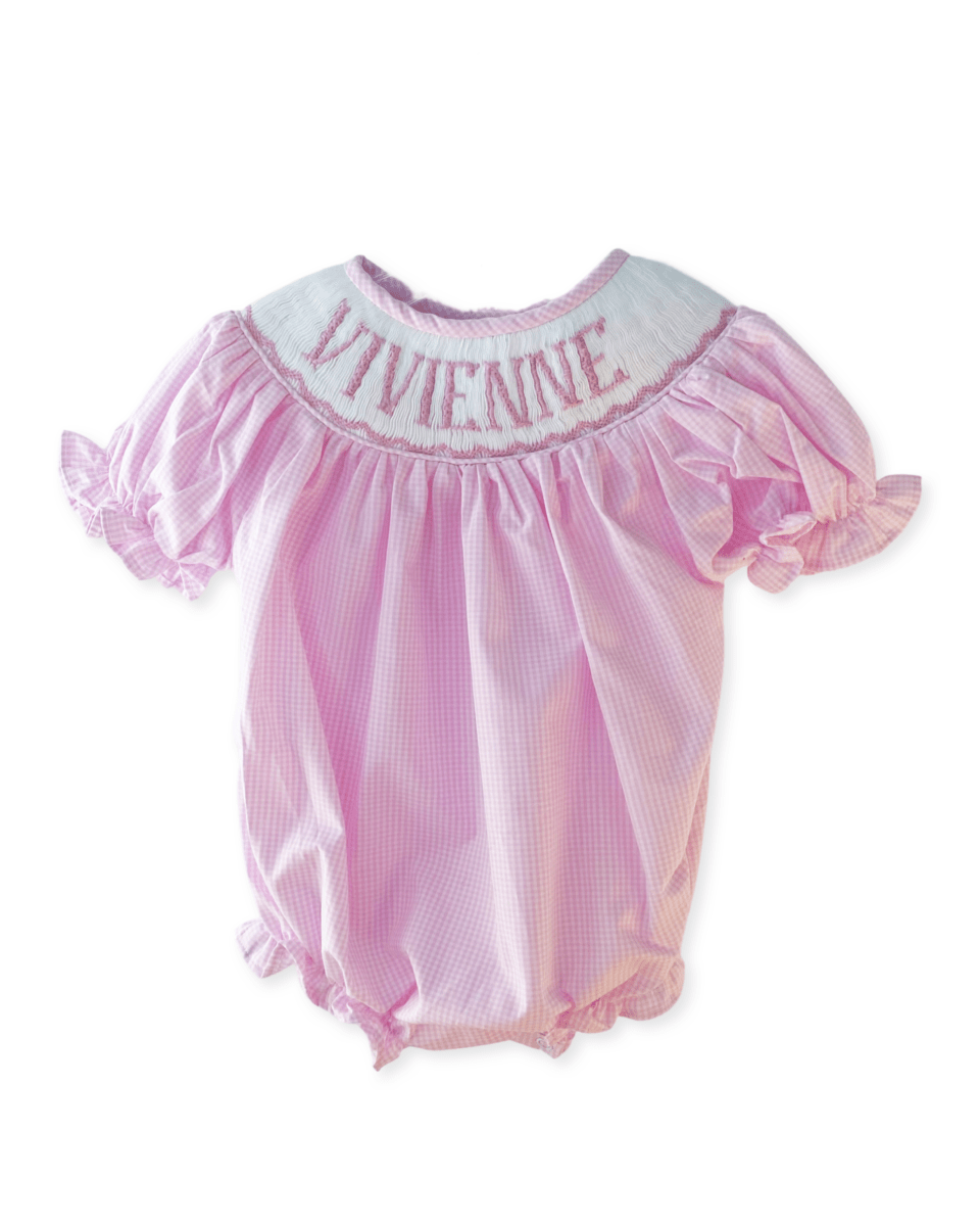 Pinking Gingham - Custom Annie Bubble - Ann + Reeves Kids
