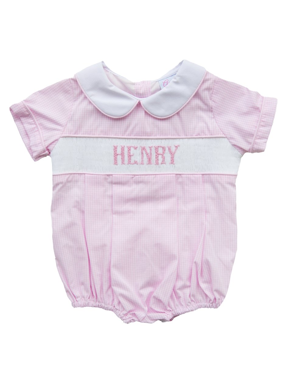 Pinking Gingham - Custom Henry Bubble - Ann + Reeves Kids