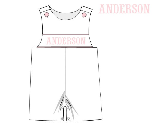 Simply Pink - Custom Anderson Jon Jon - Ann + Reeves Kids