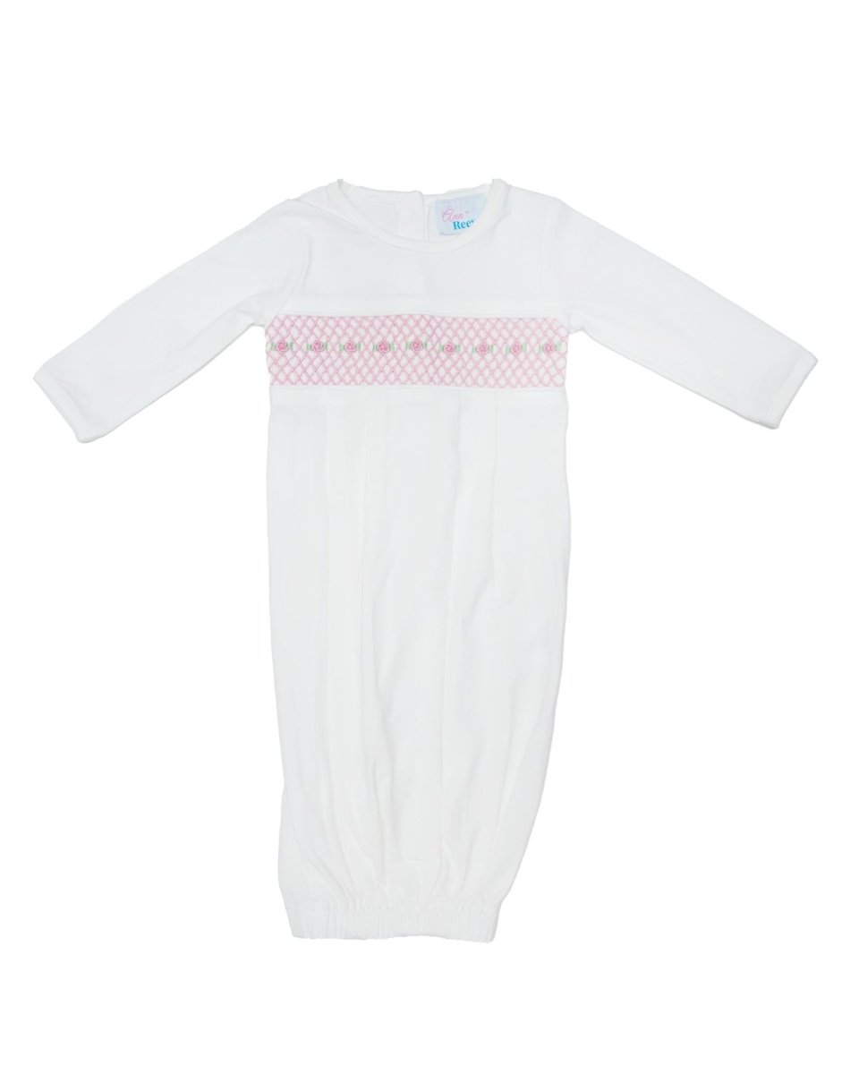 Sweet Girl - Baby Gown and Cap - Ann + Reeves Kids