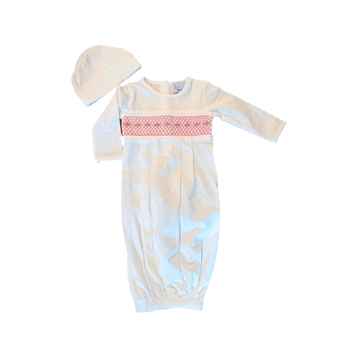 Sweet Girl - Baby Gown and Cap - Ann + Reeves Kids